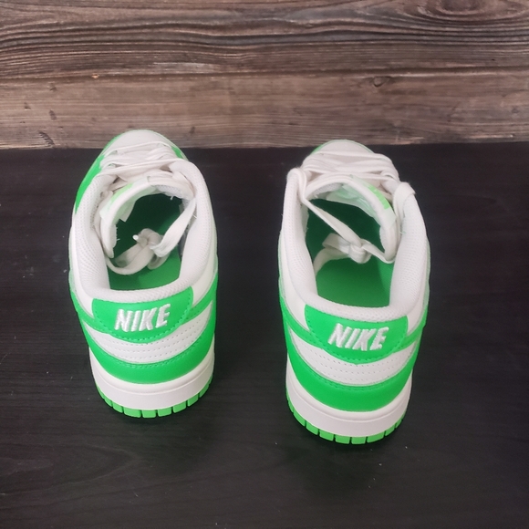 New Nike Dunk Low Neon Green Sneakers Womens Size 6.5 Streetwear Casual Everyday - Picture 3 of 8
